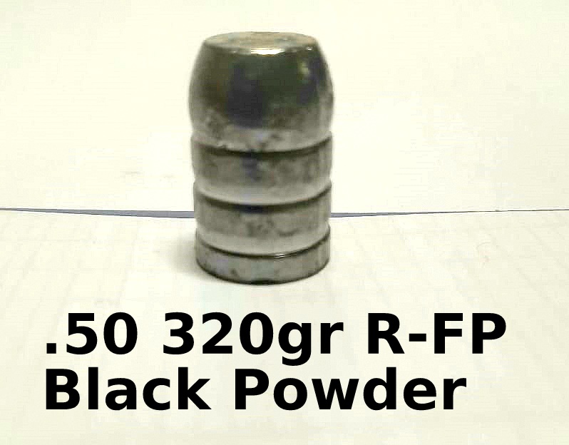 .50 cal 320gr Round-Flat Hollow Base